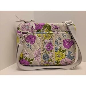 Vera Bradley Watercolor Hard Shell Tablet iPad Case Crossbody Shoulder Bag.